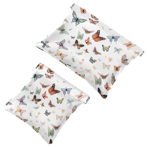 Rimani organizzato: 2 sacchetti estetici a forma di farfalla 958 per schegge - la tua borsa per il trucco Multicolore