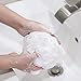 JCMASTER Loofah Shower Scrunchie for Men Women, [ Non-Vacuum Pack ] Mesh Pouf Poofs Puff Bath Lufa Loufa Luffa Scrubber Sponges for Exfoliating Your Skin 6 Pack, Large, White and Gray, 75g Each
