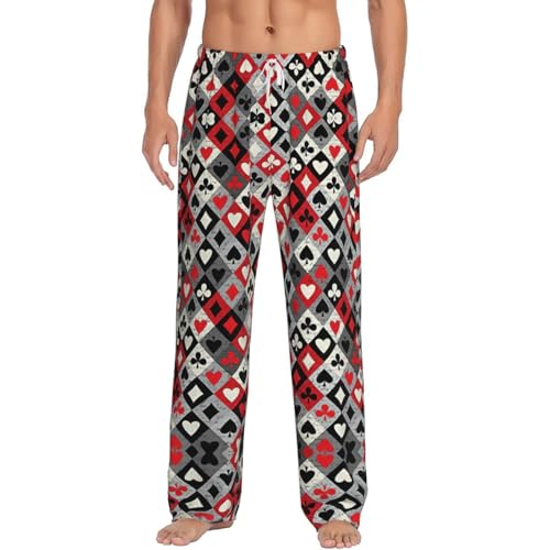 Pantalon de pyjama léger homme imprimé carreaux et bas de nuit fluide