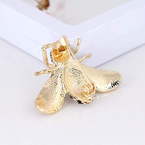 Image of Crystal Bee Pearl Brooches Exquisite Insect Bee Brooches Pins for Women