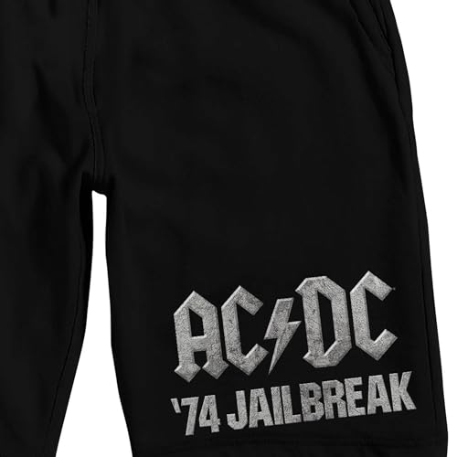 Bioworld ACDC Jailbreak Men's Black Sleep Pajama Shorts2
