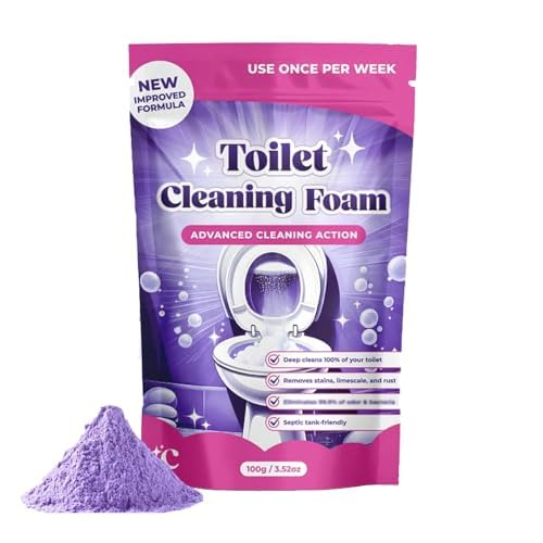 Fizzclean Nettoyant pour Toilettes, Fizzclean Toilette Nettoyage Mousse, Nettoyants WC Sans Contact, Nettoyage Sans Effort, No Scrub Cleaning, Powerful Cleanin (1pcs)