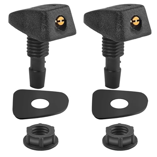 Ugelli Lavavetro Per Auto - Confezione Da 2, Universali, In Plastica ABS, Per Parabrezza - Foto 2