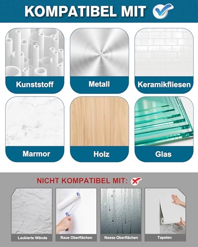 Emitever Doppelseitiges Klebeband Extra Stark 20mm x 5,5m - 68211 Montageband für Wand, LED, Auto & Möbel | Hochleistungs-Haftkraft (17-28N/cm) | Rückstandsfrei Entfernbar