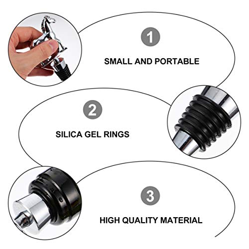 Hemoton Animal Rolha de Vinho Em Pé Em Forma de Cavalo Licor Bebidas Plugue de Garrafa Reutilizável