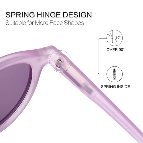 Image of ZENOTTIC Polarized Round Sunglasses, Stylish Sunglasses for Men and Women Retro Classic, Multi-Style Selection