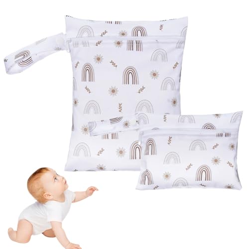 JYNVO 2 Piezas Bolsa Para Traje De Baño Mojado, Pañales De Piscina Para Bebés, Impermeable, Bolsa Para Ropa Sucia De Viaje