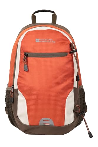 Mountain Warehouse Merlin Petate 23L - Mochila Alto del Vis, Parte posteriora rellenada de Airmesh, Bolso del Bolsillo de la computadora portátil, Amortiguador Rust Talla única