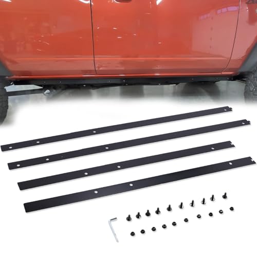 Broaddict Pinch Weld Cover Fit for Ford Bronco 4 Door 2021 2022 2023 2024 2025 Trail Armor Rocker Guard Made of Aluminum