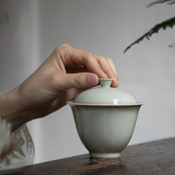 Matcha kubki ceramiczne Kung Fu zaparzacz do herbaty chiński kubek do picia herbaty domowy kubek do picia herbaty salon miska do parzenia herbaty z pokrywką zestaw do herbaty zaparzacz kubek do