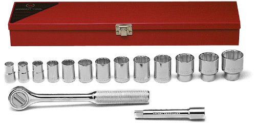 Set de 15 piezas 1/2 Drive 12 Pt Socket 7/16 1 1/4 con trinquete 5 miniatura 1