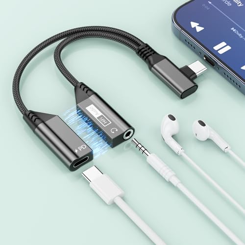 Adaptateur USB C Jack audio avec charge rapide PD 60W double port magnétique