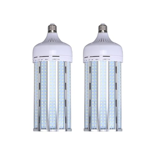 IOEDHW Paquete de 2/10 bombillas LED de maíz E40 de 150 W de alto brillo y alta potencia, luz blanca de 6500 K (15 000 lúmenes) 100 lúmenes por vatio, ángulo de haz de 360° para estacionamiento, estad