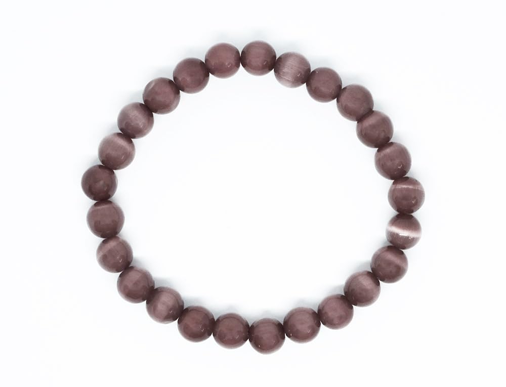 Cleopatra Bracelet 8Mm Bead Prpl Obsidia