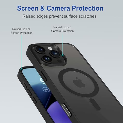 Image of amazon basics Back Case Cover for iPhone 16 Pro Max | Compatible for iPhone 16 Pro Max Back Cover | Scratch-Resistant Back Cover | Black