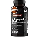 Ashwagandha Blend Ashwagandha KSM-66, Rhodiola, Magnésium bisglycinate, Vitamine B6 – Nootropique et Adaptogène qui aide au Sommeil, à la Clarté Mentale et au Bien-être Général, 60 Gélules – Nyvos