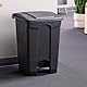 Safco Products 9925BL Kunststoff-Mülleimer für freihändige Entsorgung, ideal für den privaten und gewerblichen Gebrauch, 37 l, Schwarz