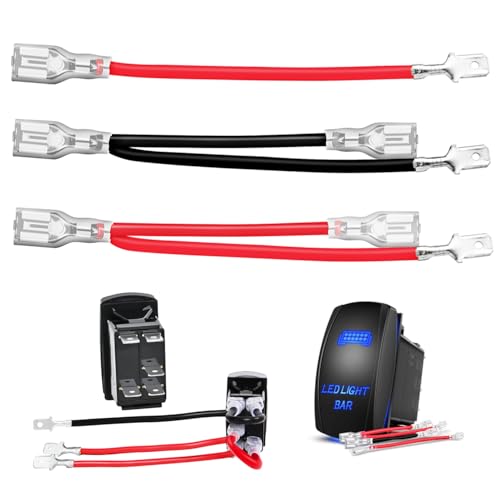 Image of Nilight 5 Pin Rocker Switch Jumper Wires Set for Automotive Switch