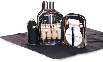 Tremont 4 Person Picnic Set: Black Picnic Set