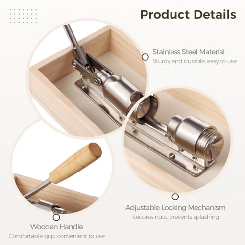 Heavy Duty Nut Cracker, Multipurpose Nut Cracker Tool for Home Use, Walnut Clipper with Splash Guard, Hazelnut Pliers, Walnut Opener, and Nutshell Peeler - Image 5