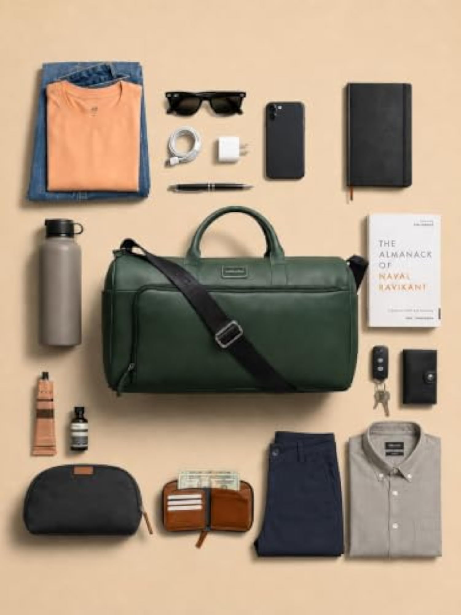 Premium Duffle Bag for Travel & Gym, 40L Capacity