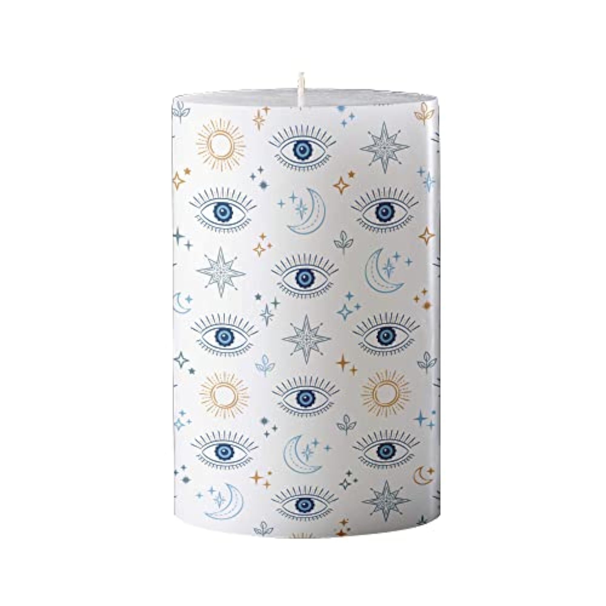 Personalized White Candle with Message, Gift for Meditation
