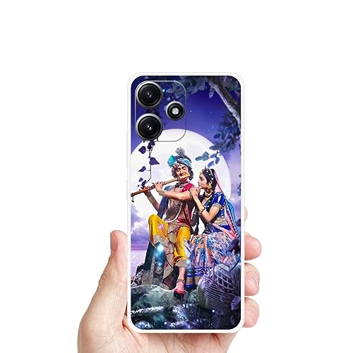 Image of Looy Mobile Cover for Xiaomi Redmi 12 5G Mobile Back Cover - Radha Krishna