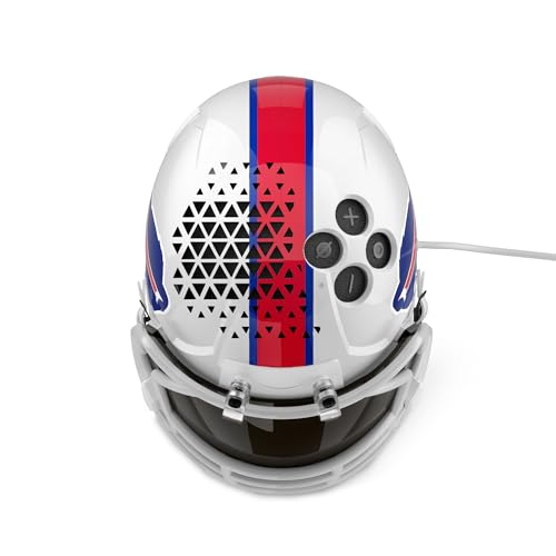 Image of NFL Echo Dot Bundle: Includes Echo Dot | Charcoal and Limited-Edition NFL Helmet Stand | Buffalo Bills. Available in All 32 NFL Team Designs. While supplies last.