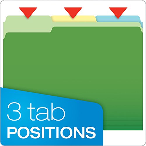 Pendaflex-CutLess-File-Folders-Letter-Size-13-Cut-Assorted-Colors-100-per-Box-48440