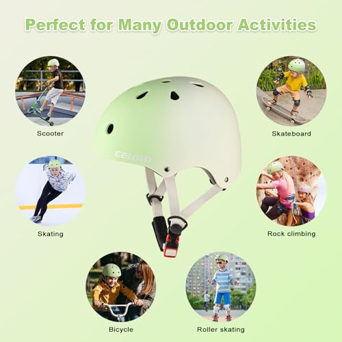 Image of Kids Bike Helmet,Toddler Skateboard Helmets for Ages 2-3-5-8-14 Years Boys Girls，Adjustable Multi-Sport Bicycle Skateboarding Football Roller Skating Scooter Rollerblade Balance Bike Helmet