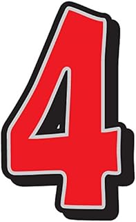 Flywheel Giant Magnetic Numbers (4, Red)