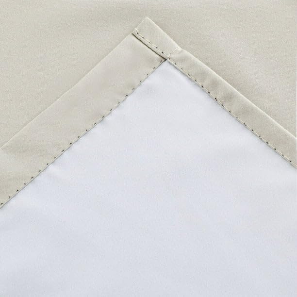 Diamond Home Linens 2 Piece 100% Blackout Insulated Rod Pocket Kitchen Curtain Tiers Set for Small Windows 24