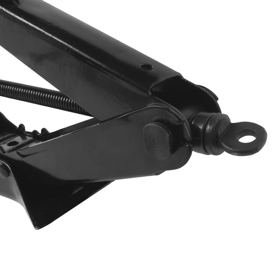 WEKGO Cric a Pantografo 1.5T | Sollevamento fino a 390mm | Base Antiscivolo |Maniglia Pieghevole