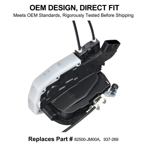 Syeral Power Door Lock Actuator Assembly 937-269 Rear Right Passenger Side Door Latch Compatible With Nissan 2008-2015 Rogue, 2014-2015 Rogue Select #TOP4