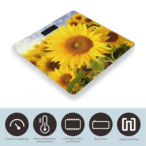 Báscula digital de baño con pantalla LCD 400 lb miniatura 3