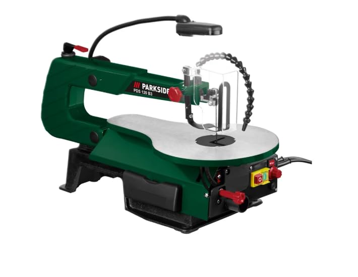 Parkside® Scie à chantourner PDS 120 B3, avec lampe de travail LED, pour des...
