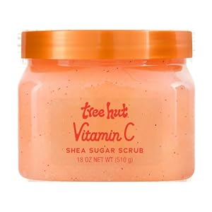 Tree Hut Vitamin C Shea Sugar Scrub, 18 oz, Ultra Hydrating and Exfoliating Scrub for Nourishing Essential Body Care