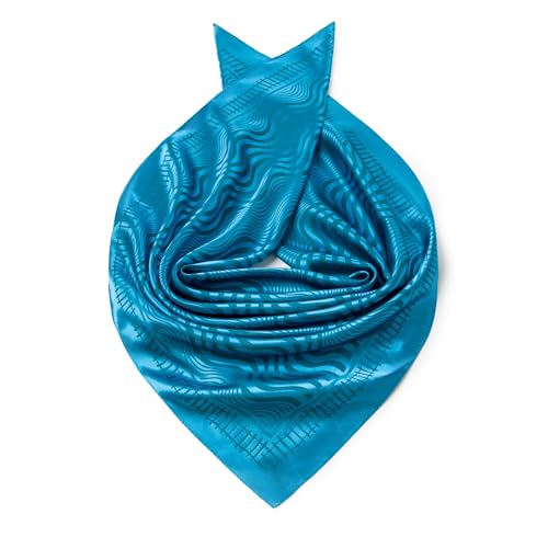 Image of 35 inch Men's Large Square Jacquard Scarf - Cowboy Wild Rugged Style, With Gift Packed