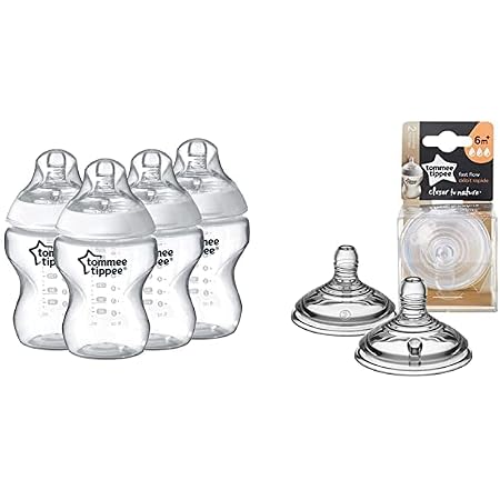 BABY BOTTLE TOMMEE TIPPEE CLOSER TO NATURE - 11.0Z BOTTLE - 6 MONTHS NEW