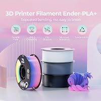 Creality Farbverlauf PLA Filament 1,75mm, Regenbogen Ender PLA+ 4kg Spule, Maßhaltigkeit ±0,02mm - Ideal für 3D-Drucker K1 K2 Ender Hi – Ansicht 2