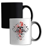 Sinful Fighter Pilot Tattoo Style Art Tazza cambiacolore