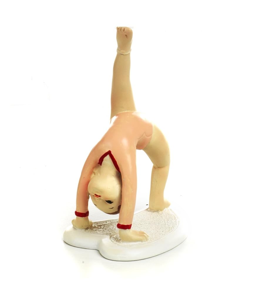 Bomboniera Comunione Bambina Cresima Compleanno Ginnastica Artistica in Resina 4 Pezzi cm. 11,5