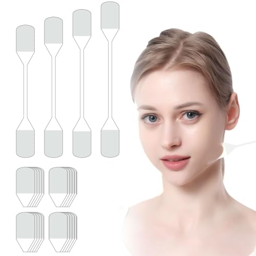 20 Pcs Facelift Tapes, V Face Sticker, Sagging Skin Firming Tapes, Invisible Face Lifting Patches for Tightening Sagging Skin Around Neck, Eyes & Jowl (Clear)