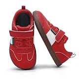 SAGUARO Barfußschuhe Kinder Barfuss Hausschuhe Jungen Mädchen Hallenschuhe Bequeme Atmungsaktiv Minimal Sneaker Leicht rutschfest Sportschuhe Kinderschuhe für Schule & Outdoor, Rot, 31 EU