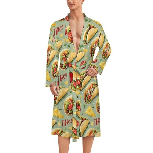 Peignoir homme piment et tacos pour vos dimanches matins cocooning
