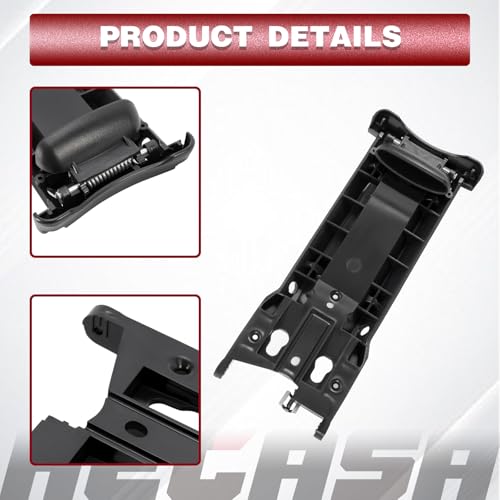 HECASA Center Console Lid Armrest Sliding Mechanism Compatible with 2006-2011 Honda Civic ABS Plastic Black by HECASA - Image 4