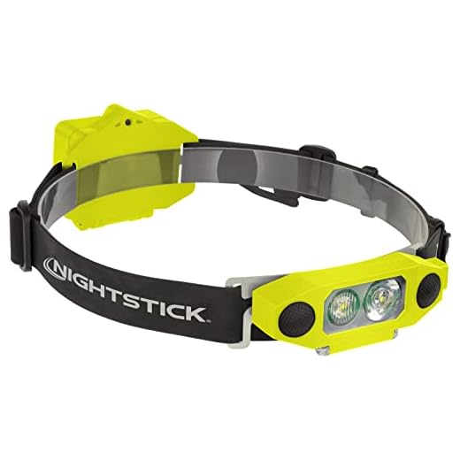 Nightstick XPP-5462GX X-Series Intrinsically Safe Low-Profile Dual-Light Headlamp, Green