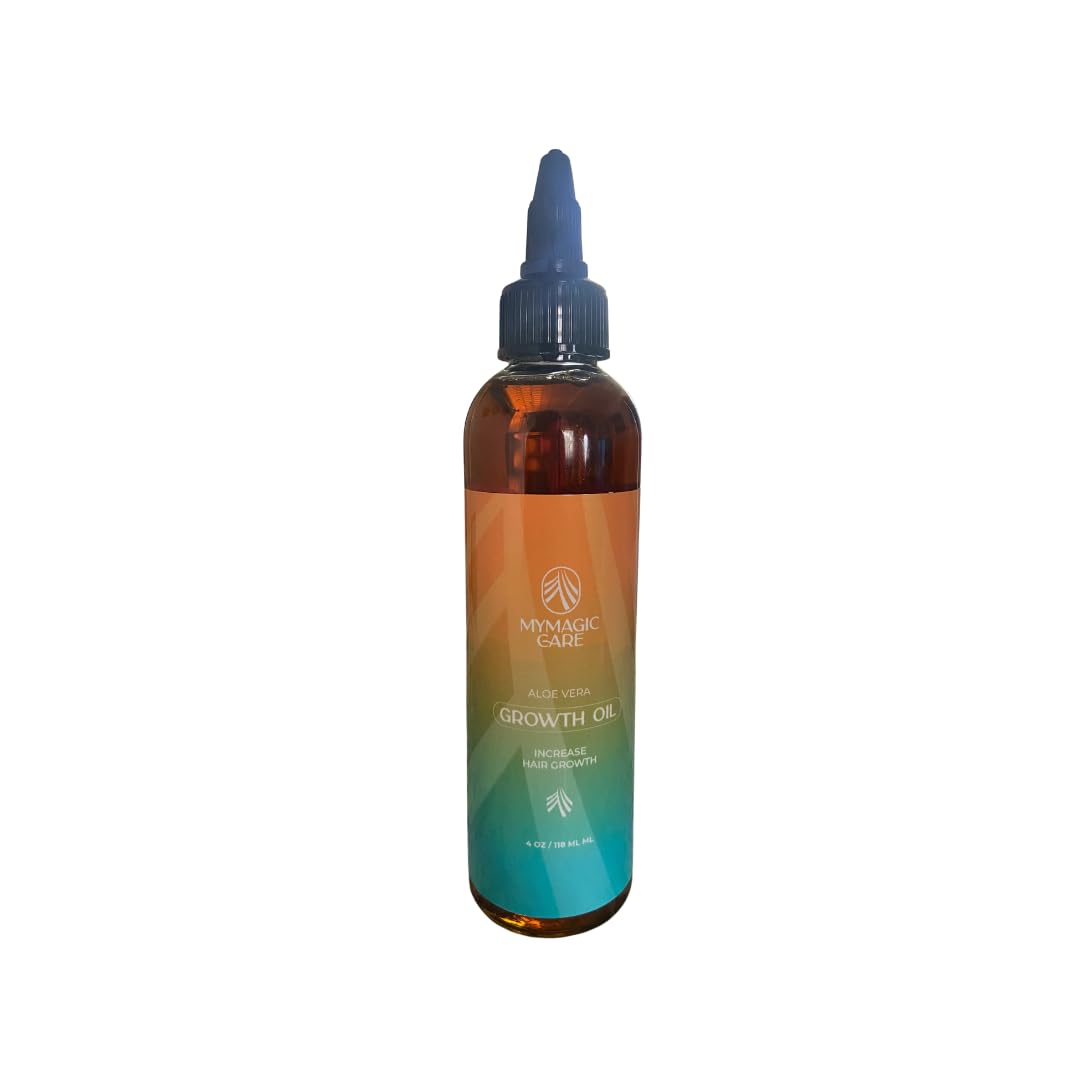 Aloe-Infused Hair Growth Oil - Promotes Hair Growth, Strengthens Strands, Nourishes Scalp & Hair, Suitable for All Hair Types & Textures