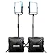 Dracast Plus Series LED1000 Daylight LED 2 Light Kit with V-Mount and Gold Mount Battery Plates and Light Stands