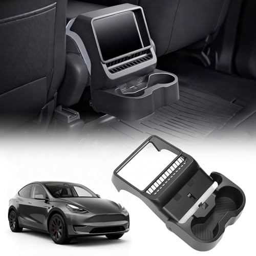 Portavasos trasero para Tesla Model Y Juniper 2026 y Model 3 Highland miniatura 1